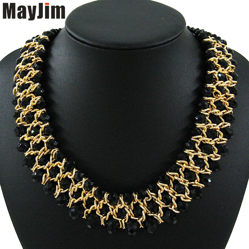 Statement Fashion Women Vintage Choker Collar Gold Chain Chunky Bead Crystal Necklaces & Pendants Jewelry MayJim
Statement Fashion Women Vintage Choker Collar Gold Chain Chunky Bead Crystal Necklaces & Pendants Jewelry MayJim