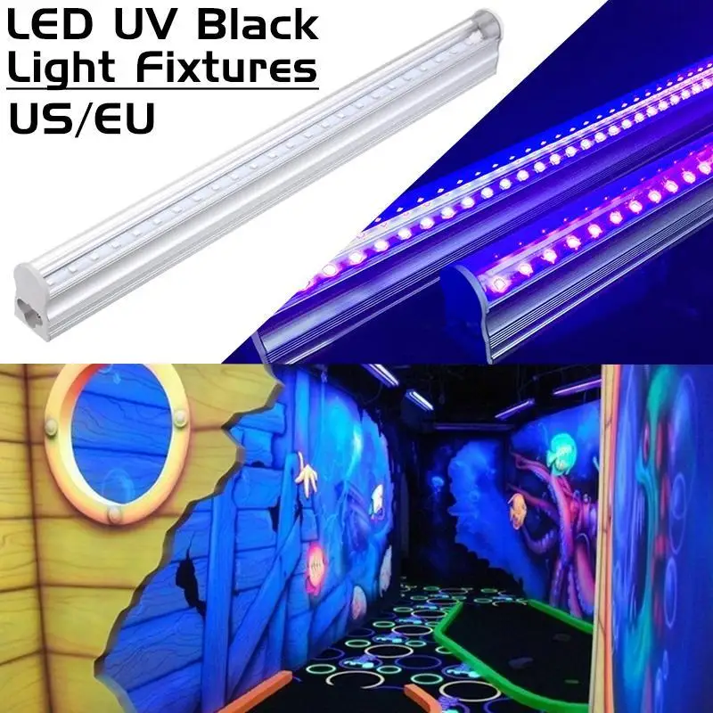 Портативный 30 см черный светодиодный UV светильник бар DJ оборудование