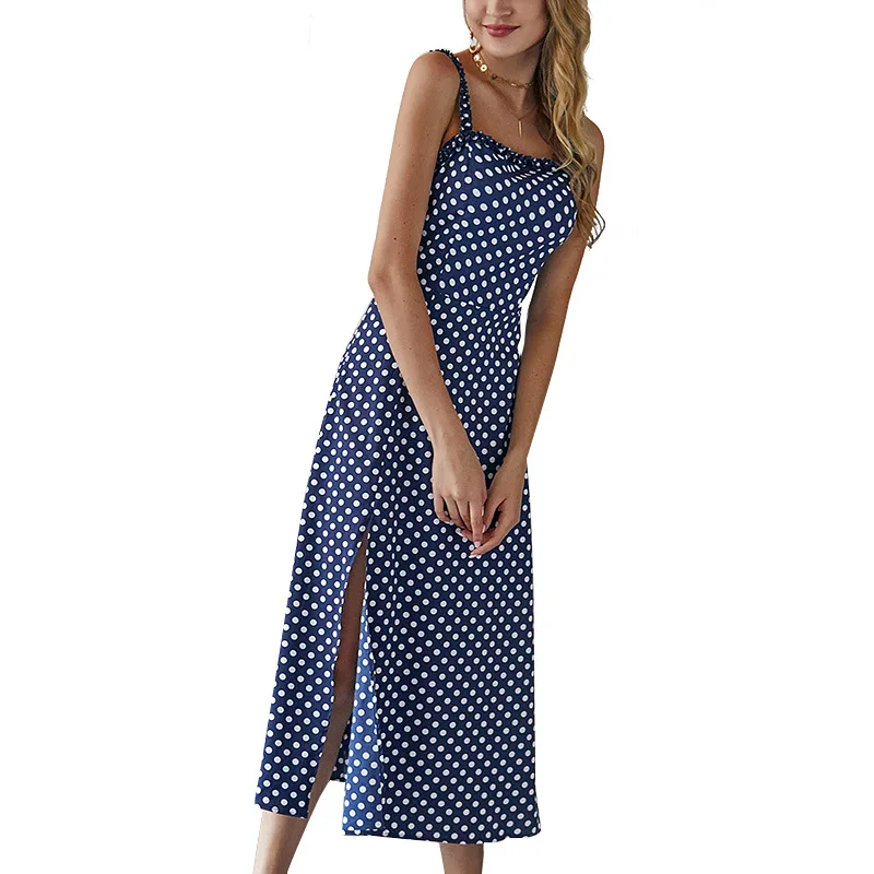 2020 Summer Dress Women Vogue Polka Dot Off Shoulder Side Split Sling Midi Dress Dress A Line Vintage Dresses Elegant Vestidos
2020 Summer Dress Women Vogue Polka Dot Off Shoulder Side Split Sling Midi Dress Dress A Line Vintage Dresses Elegant Vestidos