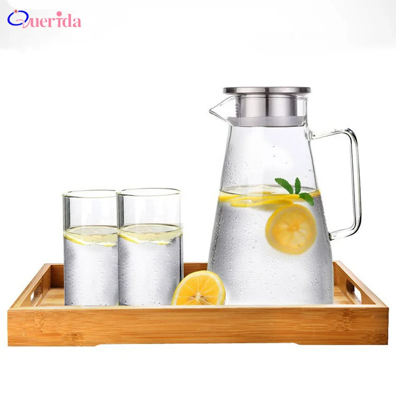 High Quality Heat Resistant Water Kettle Glass Teapot With Infuser Filter Household Cold Tea Kettles 1800ml Tea Pot Water Kettle
High Quality Heat Resistant Water Kettle Glass Teapot With Infuser Filter Household Cold Tea Kettles 1800ml Tea Pot Water Kettle