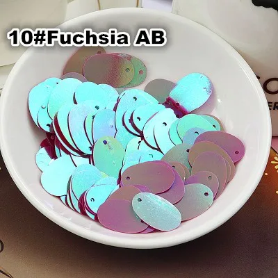 400 шт./лот 12*20 мм овальная форма яйца блёстки ПВХ плоские с боковым отверстием