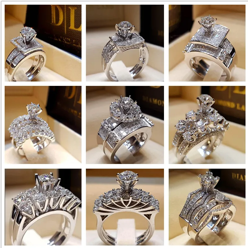 Trendy Cocktail Ring Round Brilliant Cubic Zirconia Ring Elegant Wedding Engagement Promise Ring Band Set for Women Gift
Trendy Cocktail Ring Round Brilliant Cubic Zirconia Ring Elegant Wedding Engagement Promise Ring Band Set for Women Gift