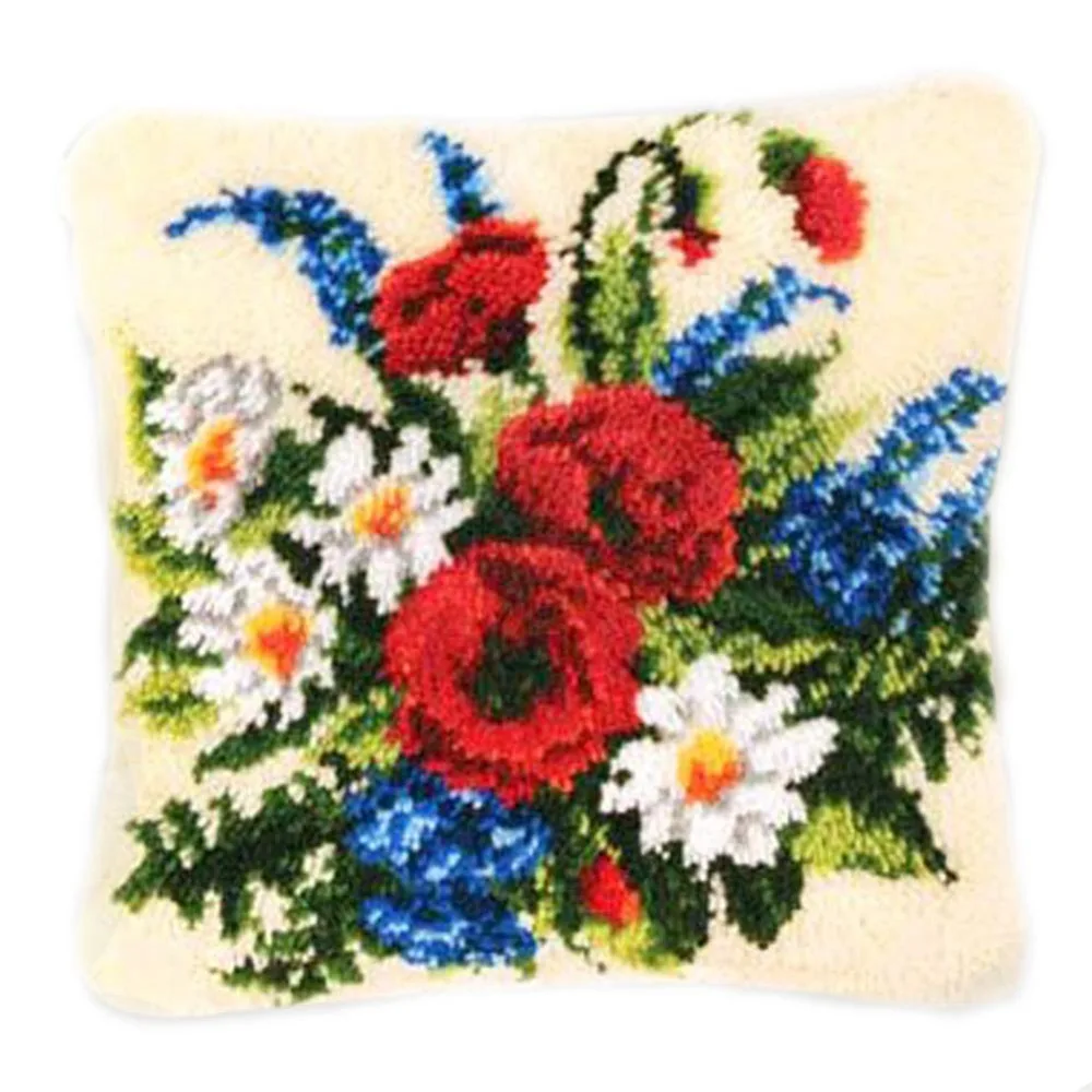 DIY Latch Hook Rug Kits Pillowcase Crocheting Cushion Carpet Cover Mat 3D Cartoon Flower Sewing Needlework for Adults Kids Gift
DIY Latch Hook Rug Kits Pillowcase Crocheting Cushion Carpet Cover Mat 3D Cartoon Flower Sewing Needlework for Adults Kids Gift