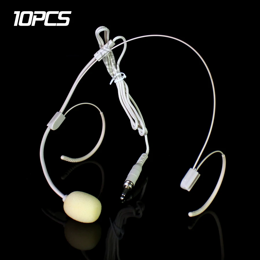 10Pcs Invisible 3.5mm Jack External Screw Lock Head-Mounted Double Earhook Headset Microphone For Wireless Beltpack Transmitter
10Pcs Invisible 3.5mm Jack External Screw Lock Head-Mounted Double Earhook Headset Microphone For Wireless Beltpack Transmitter