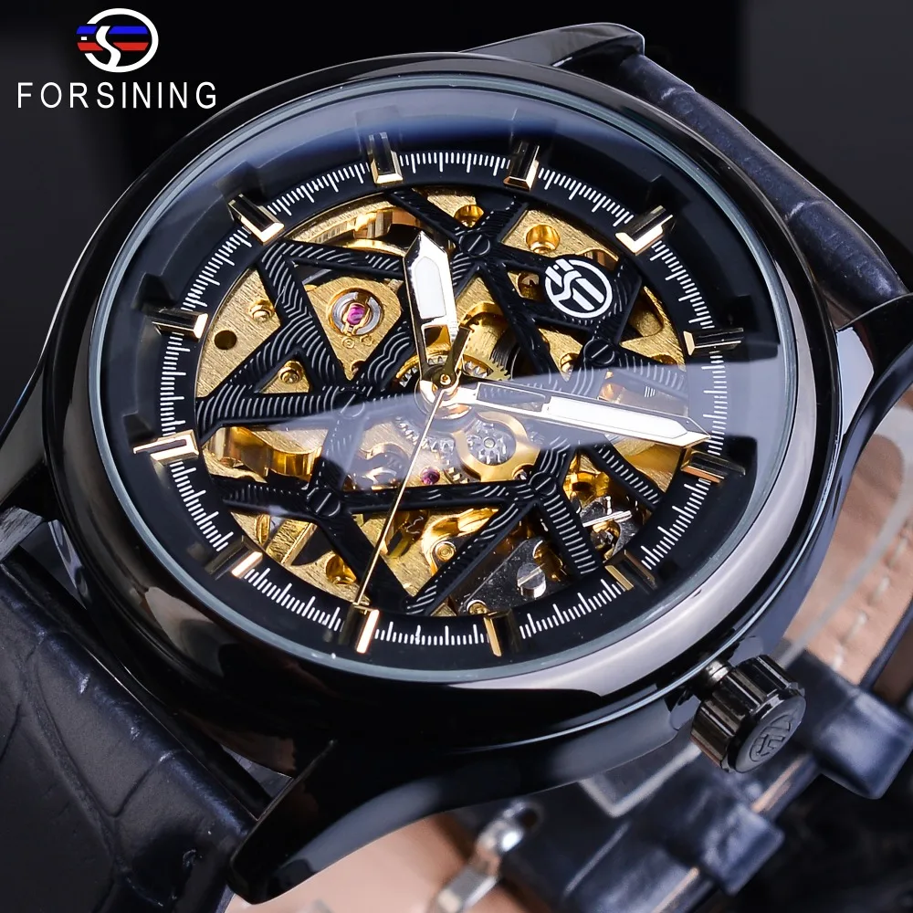 Forsining Mens New Luxury Black Skeleton Leather Watch Steampunk Hand Wind Mechanical Stainless Steel Wrist Watches Montre Homme
Forsining Mens New Luxury Black Skeleton Leather Watch Steampunk Hand Wind Mechanical Stainless Steel Wrist Watches Montre Homme
