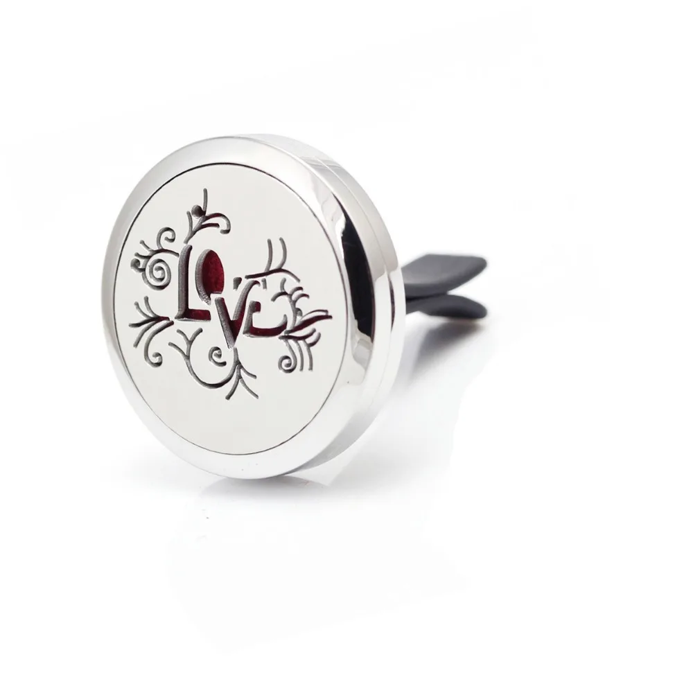 30mm 316L Stainless Steel love design Car Diffuser Essential Oil Aromatherapy Diffuser Vent Clip
30mm 316L Stainless Steel love design Car Diffuser Essential Oil Aromatherapy Diffuser Vent Clip