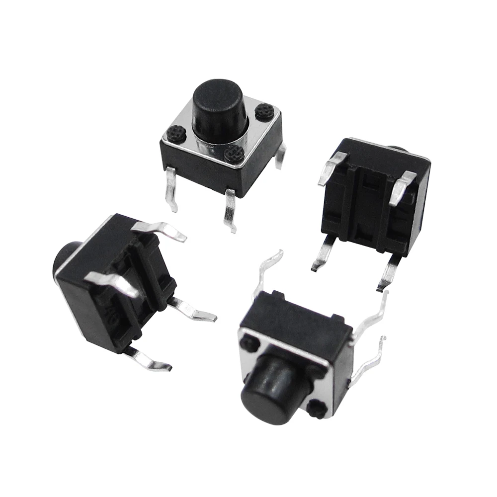100PCS/Lot 6x6x6MM 4PIN G91 Tactile Tact Push Button Micro Switch Direct Self-Reset DIP 6*6*6mm
100PCS/Lot 6x6x6MM 4PIN G91 Tactile Tact Push Button Micro Switch Direct Self-Reset DIP 6*6*6mm