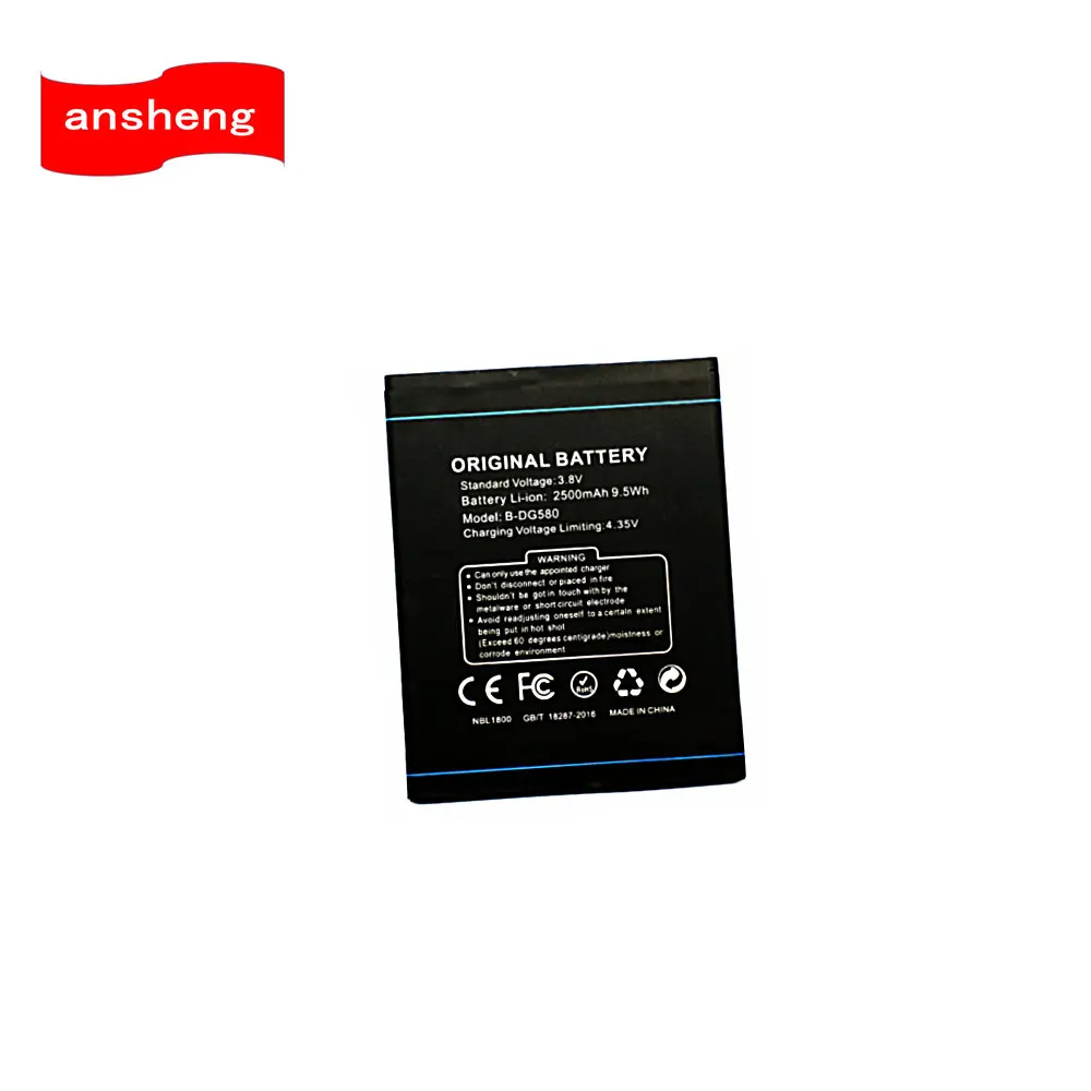 Высококачественный аккумулятор 2500 мАч для телефона Doogee KISSME DG580|dg580 battery|battery for