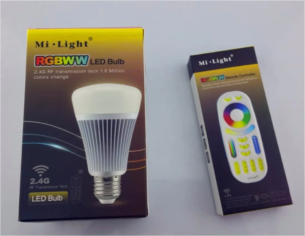 Mi.Light-FUT015;8W RGBWW LED light bulb;with Mi.Light-FUT092;2.4G RGB+CCT remote controller
Mi.Light-FUT015;8W RGBWW LED light bulb;with Mi.Light-FUT092;2.4G RGB+CCT remote controller