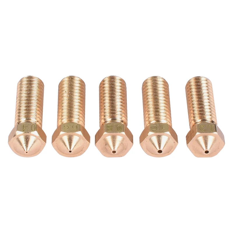 1PC Brass Volcano Nozzle M6 3D Printer Brass Extruder Nozzle 0.4/0.6/0.8/1.0/1.2mm For 1.75/3mm Filament For 3D Printer Parts
1PC Brass Volcano Nozzle M6 3D Printer Brass Extruder Nozzle 0.4/0.6/0.8/1.0/1.2mm For 1.75/3mm Filament For 3D Printer Parts