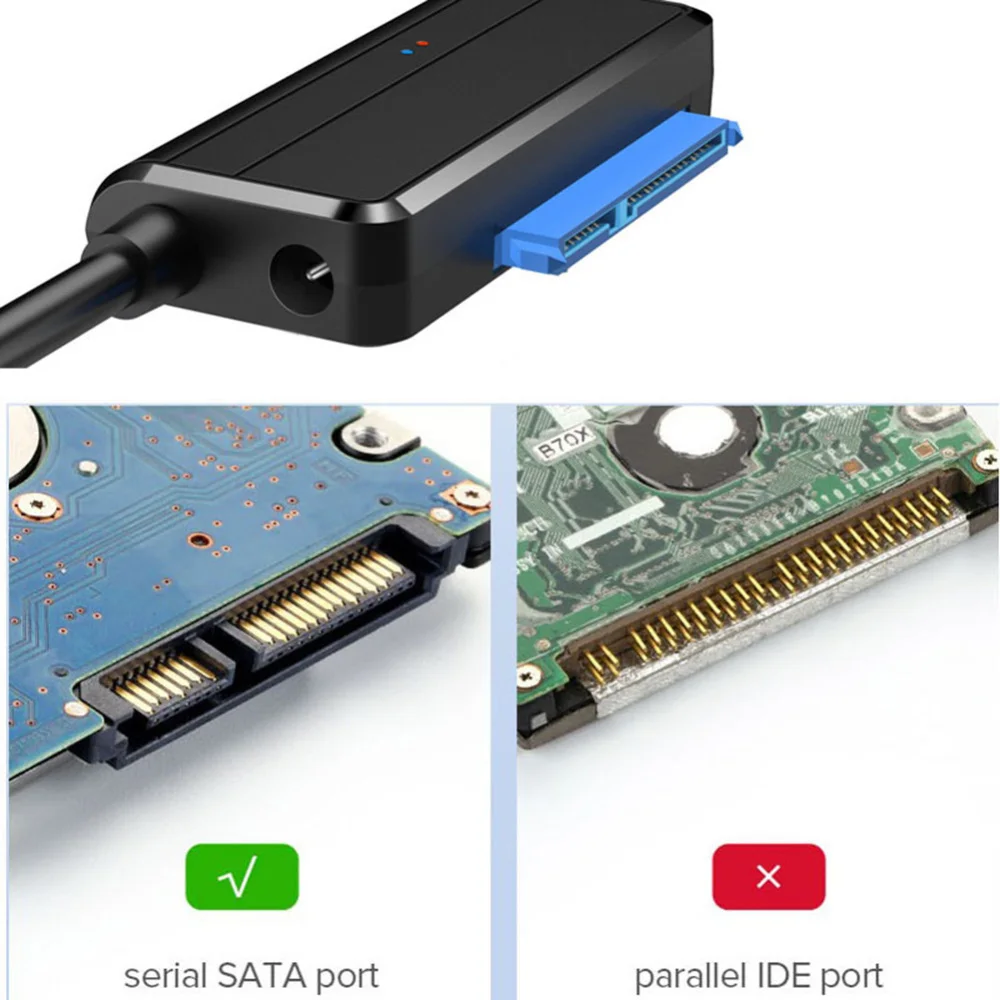 SATA to USB Hard Drive Cable USB 3.0 Transmission USB Sata Adapter for 2.5 3.5 HDD SSD Drives
SATA to USB Hard Drive Cable USB 3.0 Transmission USB Sata Adapter for 2.5 3.5 HDD SSD Drives
