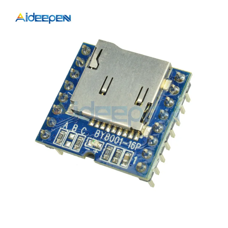 BY8001-16P мини mp3-плеер модуль TF Micro SD u-диск IY Kit Электронная Печатная плата MP3 плеер