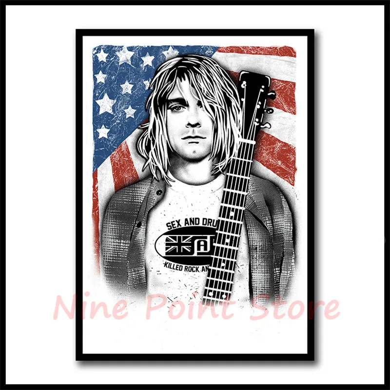 Kurt Cobain Nirvana White Coated Paper Poster Rock Orchestra decorative painting Poster Frameless
Kurt Cobain Nirvana White Coated Paper Poster Rock Orchestra decorative painting Poster Frameless