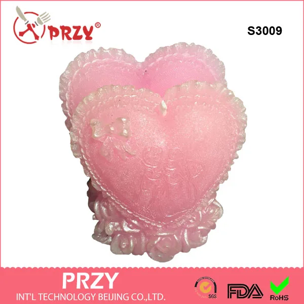 3D Silicone Soap/candle Mold -wedding Cake Mold Heart Silicone Soap Mold Flower Handmade Moulds Silicone Rubber PRZY No.l001
3D Silicone Soap/candle Mold -wedding Cake Mold Heart Silicone Soap Mold Flower Handmade Moulds Silicone Rubber PRZY No.l001