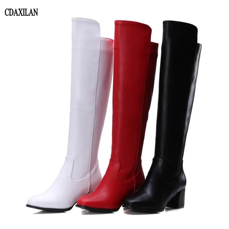 NEW arrivals boots women soft PU leather high heel knee-high boots side zipper longer boots ladies girls in spring autumn white
NEW arrivals boots women soft PU leather high heel knee-high boots side zipper longer boots ladies girls in spring autumn white