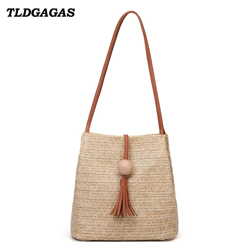 TLDGAGAS Beach Women Handbag Ladies Large Capacity Weave Wooden Beads Handmade Straw Bags Female Summer Handbags Travel Totes
TLDGAGAS Beach Women Handbag Ladies Large Capacity Weave Wooden Beads Handmade Straw Bags Female Summer Handbags Travel Totes