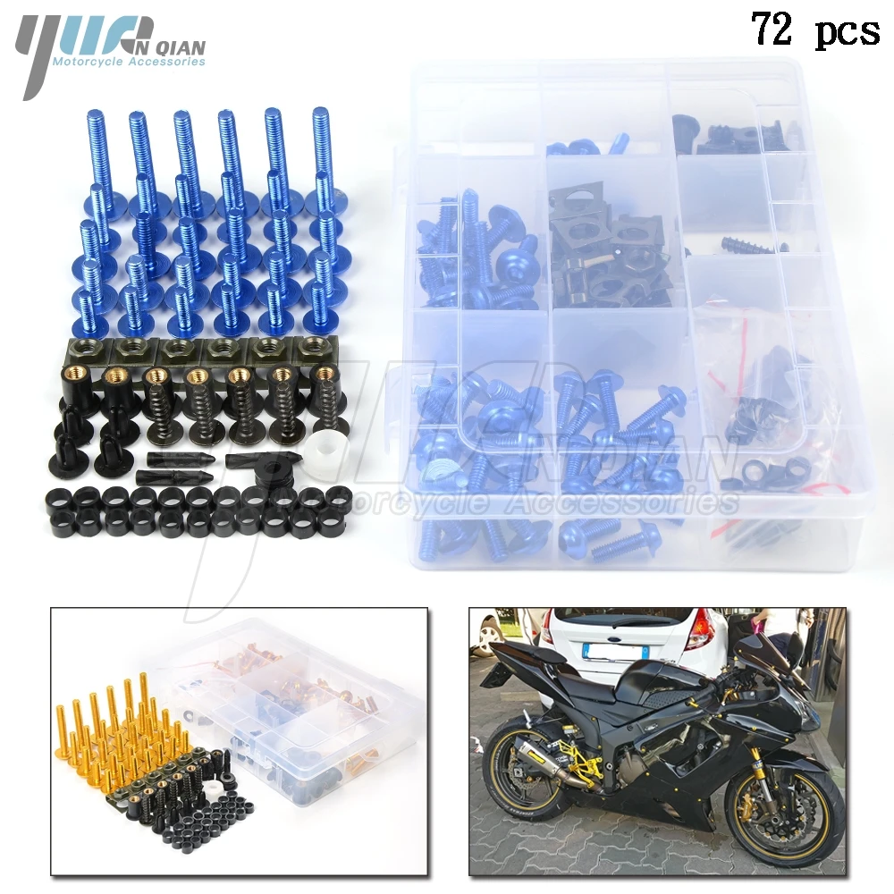 76PCS Motorcycle Fairing Body Bolts Spire Screw Nuts For Suzuki GSX1300R Hayabusa GSXR 600 750 1000 K3 K4 K5 K6 K7 K8 K9 K10
76PCS Motorcycle Fairing Body Bolts Spire Screw Nuts For Suzuki GSX1300R Hayabusa GSXR 600 750 1000 K3 K4 K5 K6 K7 K8 K9 K10