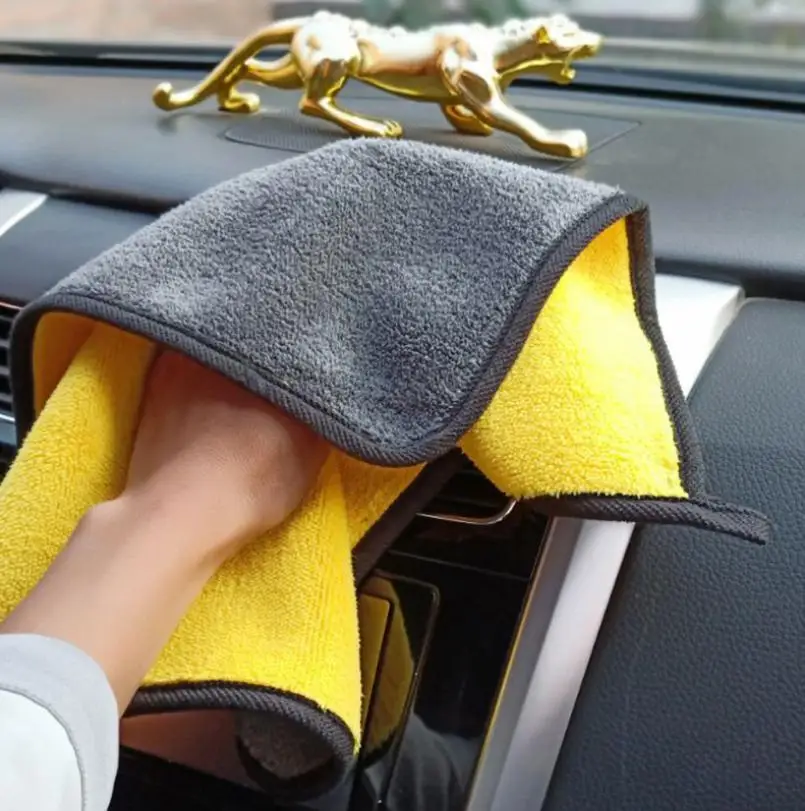Double-sided thickened high-density coral velvet Super absorbent wiper towel Soft edging towel
Double-sided thickened high-density coral velvet Super absorbent wiper towel Soft edging towel