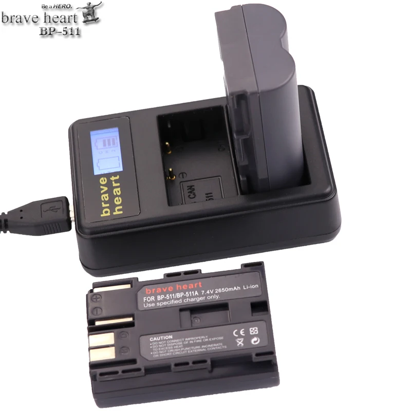 2 шт. bateria BP 511 BP511 511A Батарея пакет для Canon G6 G5 G3 G2 G1 EOS 300D 50D 40D 30D 20D 5D MV300i цифровой