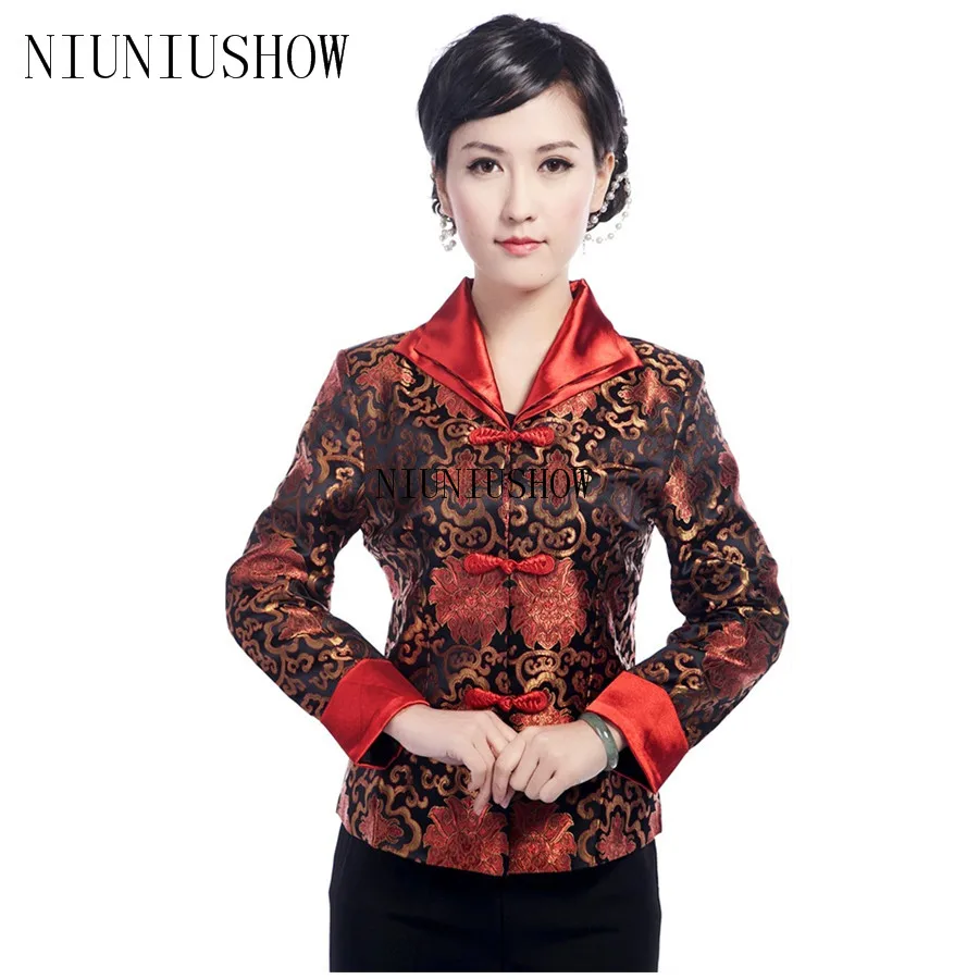 Hottest Chinese Style Lady Silk Satin Overcoat Vintage Turn-down Collar Jacket Three Button Coat Tang Suit Size S To 4XL
Hottest Chinese Style Lady Silk Satin Overcoat Vintage Turn-down Collar Jacket Three Button Coat Tang Suit Size S To 4XL