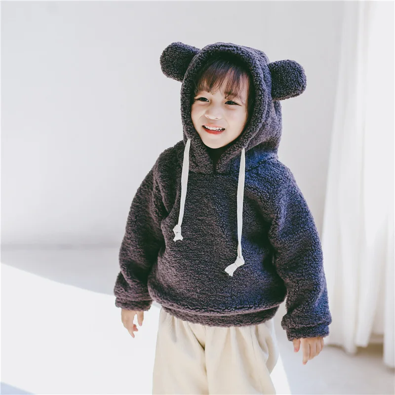 Baby Hooded Fleece Wool 2018 Long Sleeve Toddler Kids Coats Boys Girls Korean Cute Outerwear Children Cotton Soft Top Clothes
Baby Hooded Fleece Wool 2018 Long Sleeve Toddler Kids Coats Boys Girls Korean Cute Outerwear Children Cotton Soft Top Clothes