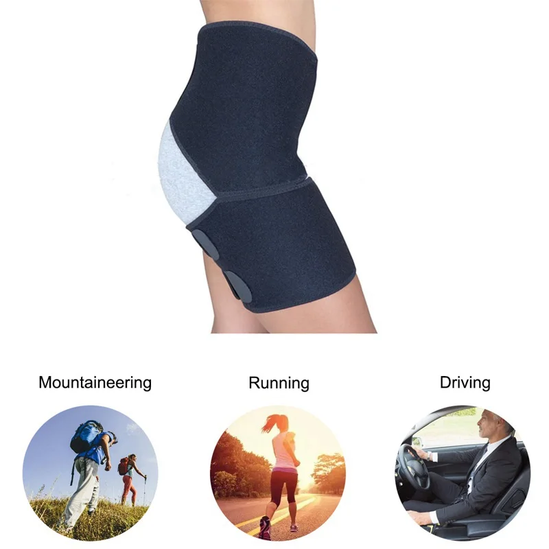 Bodymate Compression Wrap for Groin Hip Thigh Quad Hamstring Joints Sciatica Nerve Pain Relief Strap, Adjustable Support Brace
Bodymate Compression Wrap for Groin Hip Thigh Quad Hamstring Joints Sciatica Nerve Pain Relief Strap, Adjustable Support Brace