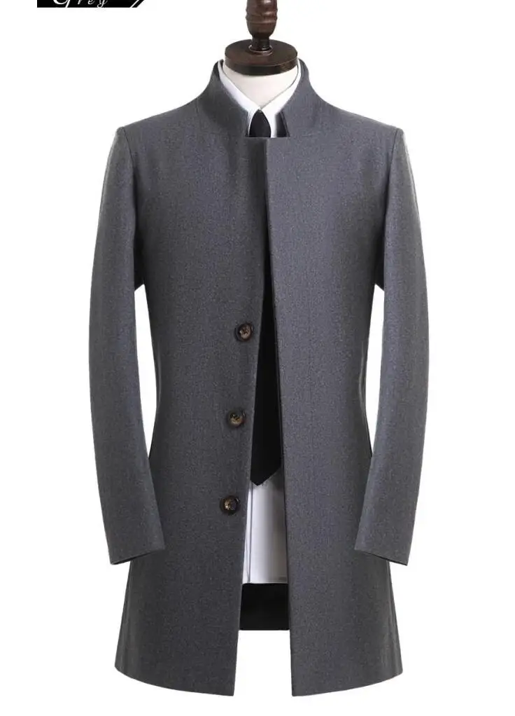 Grey casual woolen coat men trench coats medium-long overcoat mens cashmere coat casaco masculino england men's clothing 9XL
Grey casual woolen coat men trench coats medium-long overcoat mens cashmere coat casaco masculino england men's clothing 9XL