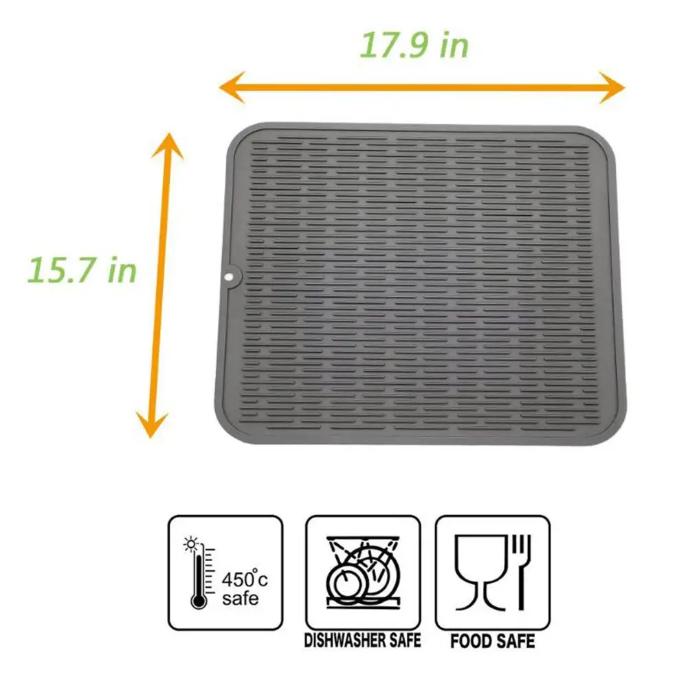 40*50CM Large Multifunctional Silicone Drain Pad Kitchen Drying Mat Silicone Dish Drying Mat
40*50CM Large Multifunctional Silicone Drain Pad Kitchen Drying Mat Silicone Dish Drying Mat