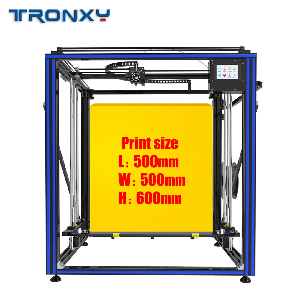 TRONXY X5ST 500 2E 3D размер печати * 600 мм принтер полностью металлический сенсорный экран