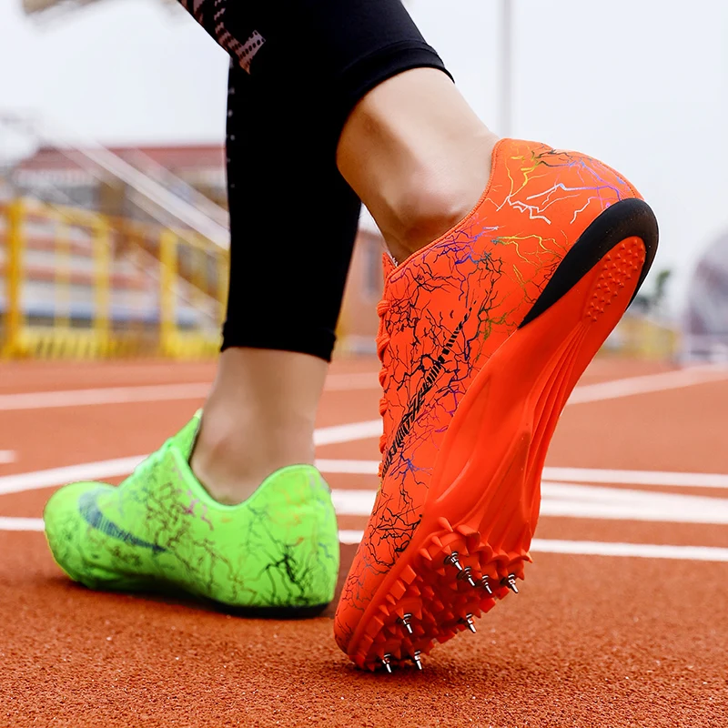 Spike Shoes Track and Field Men Women Training Athletic Shoes Professional Running Track Race Jumping Soft Shoes Sneakers 35-45
Spike Shoes Track and Field Men Women Training Athletic Shoes Professional Running Track Race Jumping Soft Shoes Sneakers 35-45