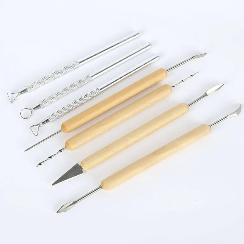 14 Pcs set of Clay Modeling Tools with High Quality Wooden and Black Oxford Bag Package. | Канцтовары для офиса и дома
