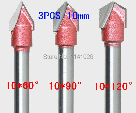 3 шт. (60 градусов + 90 градусов + 120 градусов) Shank-6mm, набор инструментов для деревообработки V Groove, гравировальные фрезы 3D CNC
3 шт. (60 градусов + 90 градусов + 120 градусов) Shank-6mm, набор инструментов для деревообработки V Groove, гравировальные фрезы 3D CNC