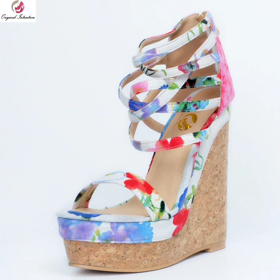 Original Intention Gorgeous Women Sandals Multicolors Platform Peep Toe Wedges Sandals Beautiful Shoes Woman Plus US Size 4-15
Original Intention Gorgeous Women Sandals Multicolors Platform Peep Toe Wedges Sandals Beautiful Shoes Woman Plus US Size 4-15