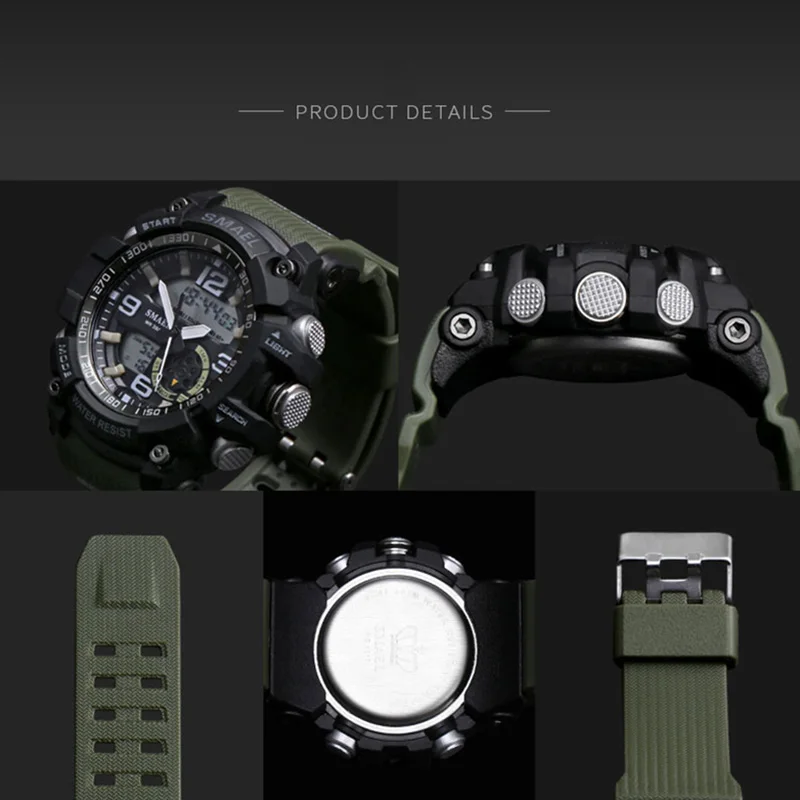 S Shock Military Watches Army Men Wristwatch Led Quartz Watch Digtial Dual Time Clock 1617 Reloj Hombre Sport Watch Army
S Shock Military Watches Army Men Wristwatch Led Quartz Watch Digtial Dual Time Clock 1617 Reloj Hombre Sport Watch Army