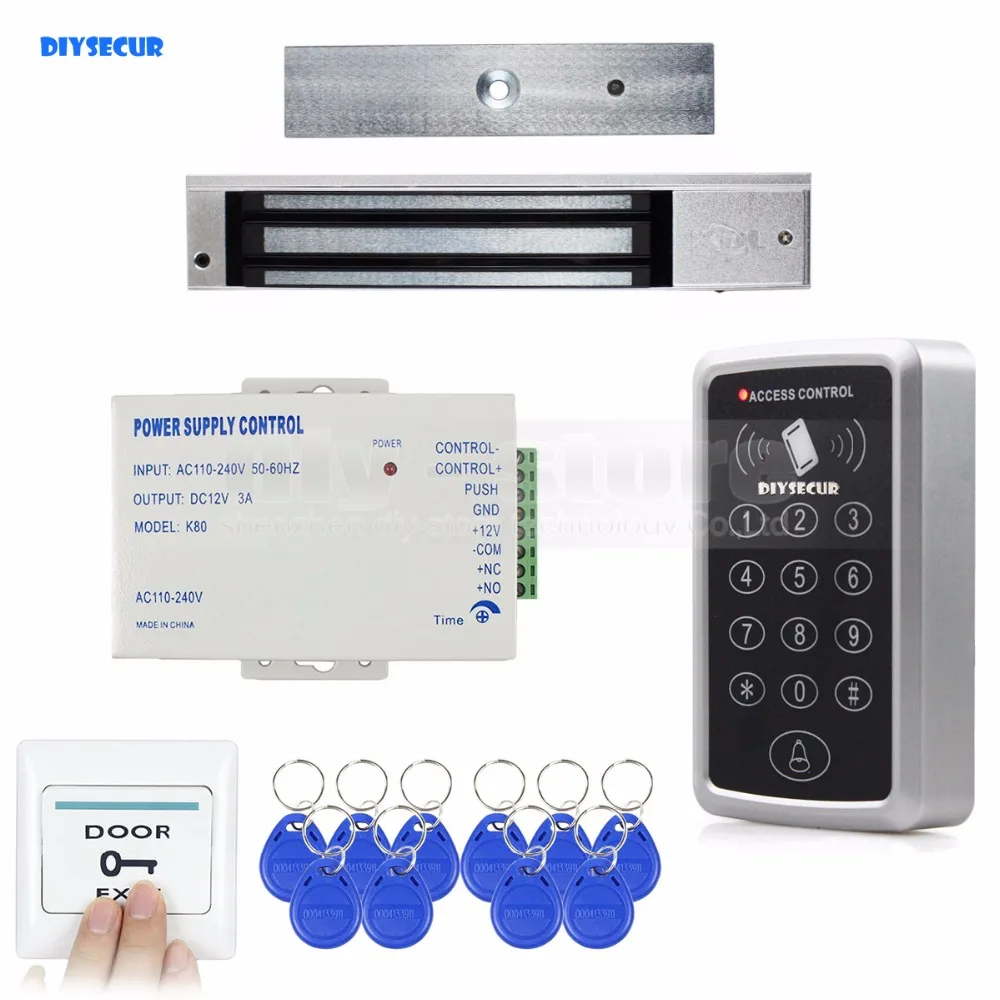 DIYSECUR Full Complete Rfid Card Keypad Door Access Control System Kit + 280KG Magnetic Lock for Home Improvement
DIYSECUR Full Complete Rfid Card Keypad Door Access Control System Kit + 280KG Magnetic Lock for Home Improvement