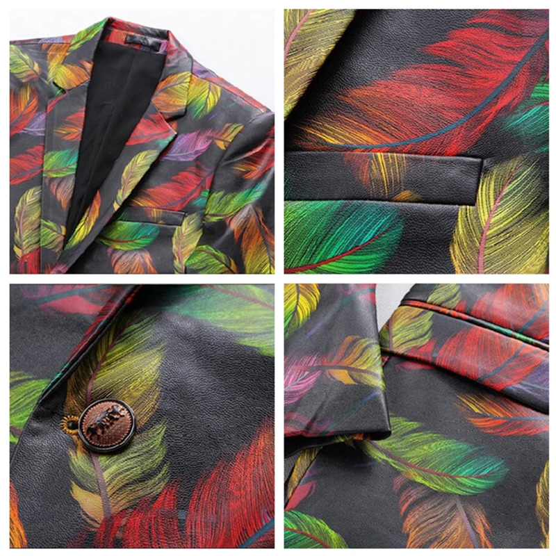 Loldeal PU Leather Blazer Men Slim Fit Mens Printed Blazer Luxury Casual Suit Jacket 5XL Prom Blazers Stage Wear
Loldeal PU Leather Blazer Men Slim Fit Mens Printed Blazer Luxury Casual Suit Jacket 5XL Prom Blazers Stage Wear