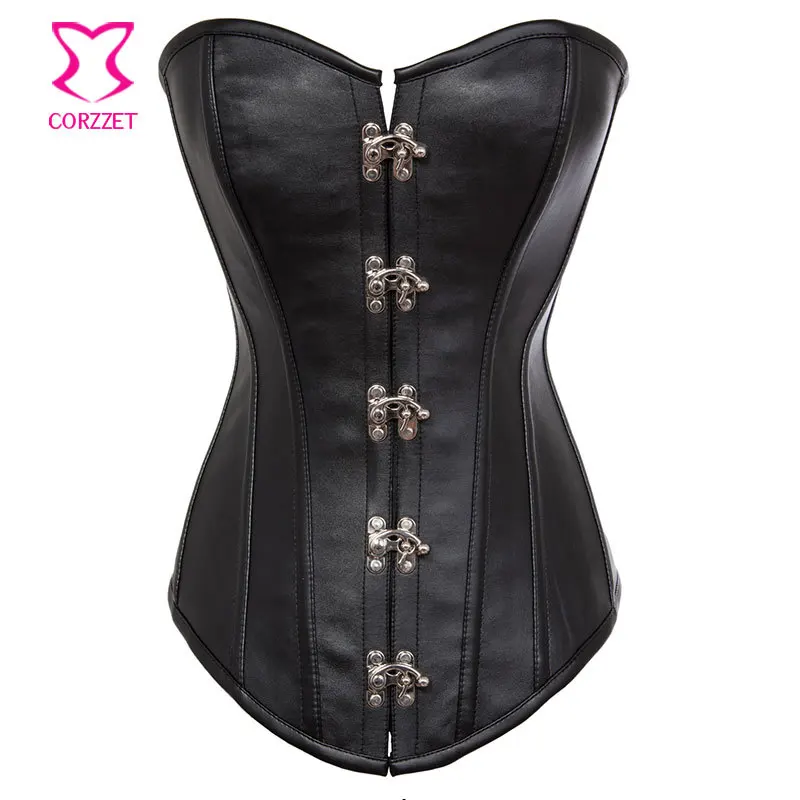 Black Leather Steel Boned Corset With Skirt Gothic Clothing Plus Size Corsets and Bustiers Burlesque Corpetes E Espartilhos Sexy
Black Leather Steel Boned Corset With Skirt Gothic Clothing Plus Size Corsets and Bustiers Burlesque Corpetes E Espartilhos Sexy