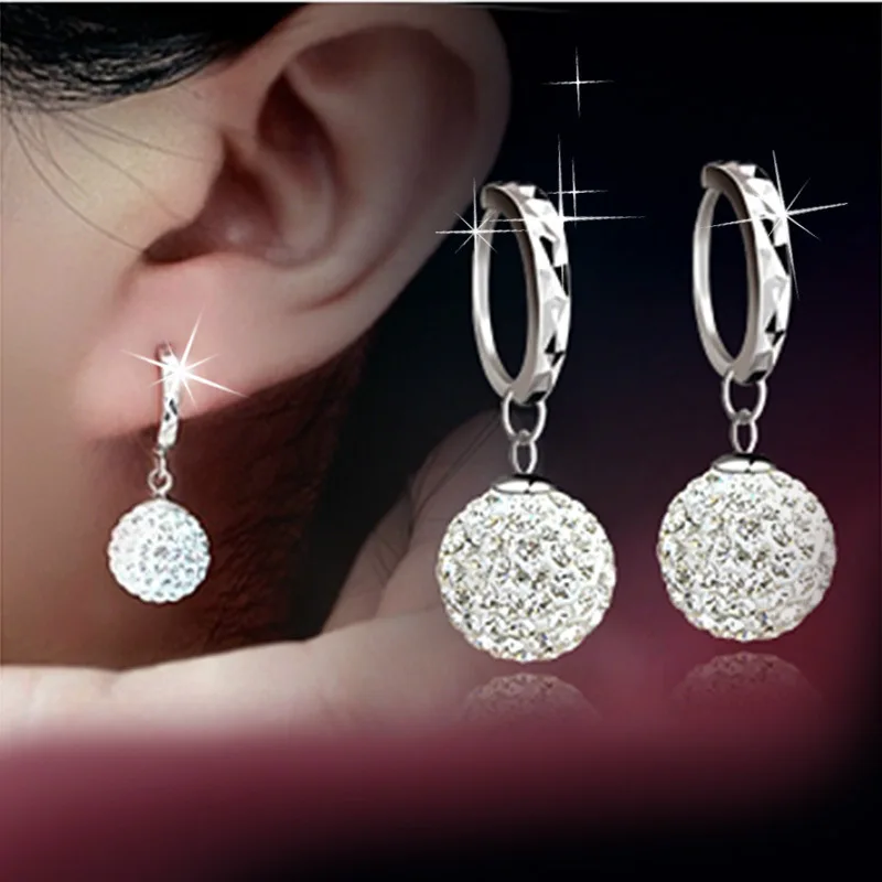 Vintage Charming 925 Silver Needle Earrings For Women Jewelry New Luxury Crystal Ball CZ Zirconia Female Popular
Vintage Charming 925 Silver Needle Earrings For Women Jewelry New Luxury Crystal Ball CZ Zirconia Female Popular