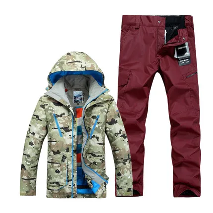 GSOU SNOW Camouflage Skiing Suit Men's Outdoors Windproof Waterproof Ski Jacket Ski Pants Winter Warm Skiing Slothes For Men
GSOU SNOW Camouflage Skiing Suit Men's Outdoors Windproof Waterproof Ski Jacket Ski Pants Winter Warm Skiing Slothes For Men
