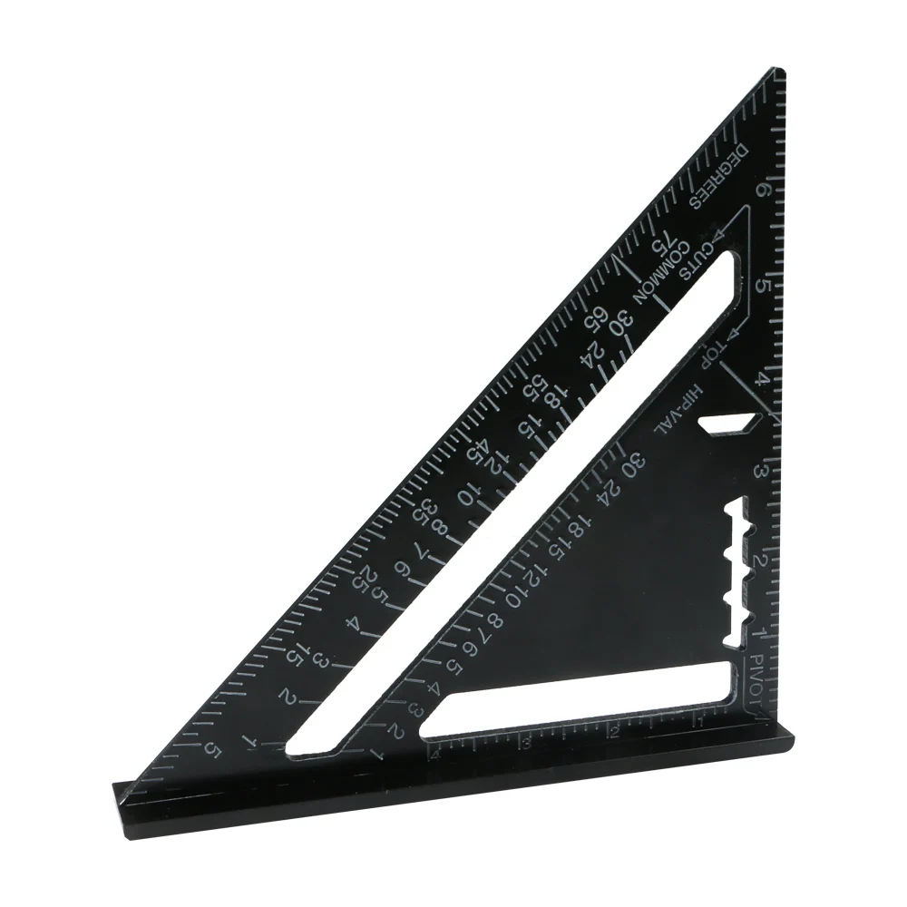 7 Inch Aluminum Alloy Black Triangular Measuring Ruler Angle Protractor Gauge Woodworking Hobbyists DIY Triangle Ruler
7 Inch Aluminum Alloy Black Triangular Measuring Ruler Angle Protractor Gauge Woodworking Hobbyists DIY Triangle Ruler