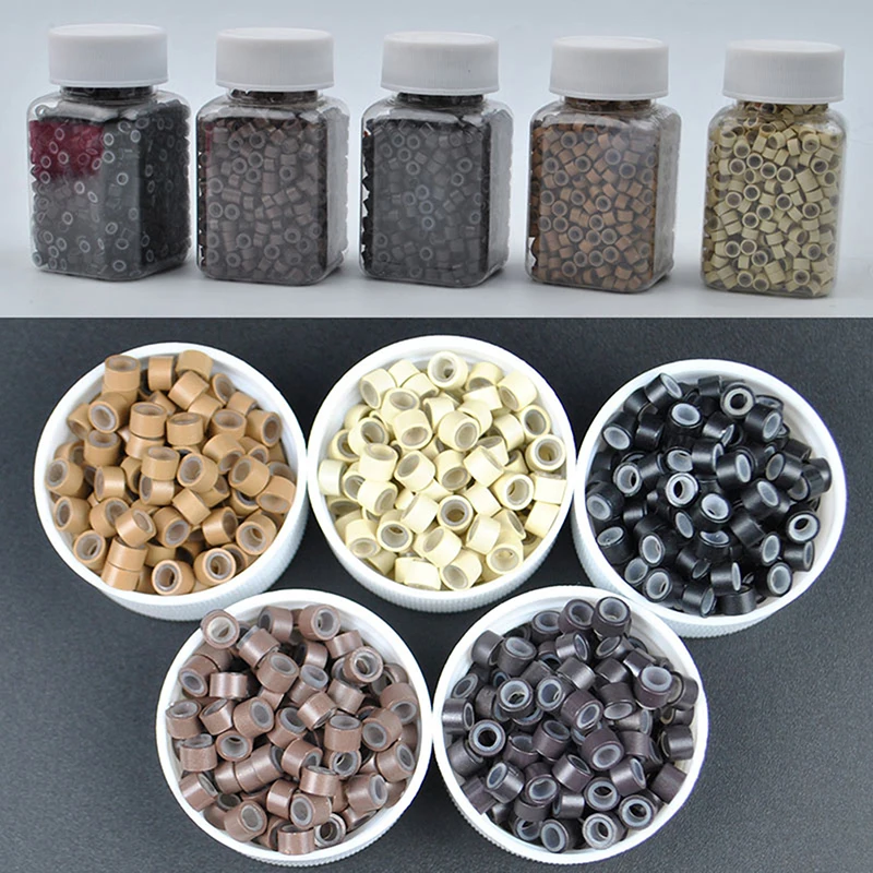 1000pcs Micro Rings 4.0MM Micro Crimp Beads Micro Bead Hair Silicone Ring/Links/Beads For Hair Extensions 5 Colors
1000pcs Micro Rings 4.0MM Micro Crimp Beads Micro Bead Hair Silicone Ring/Links/Beads For Hair Extensions 5 Colors