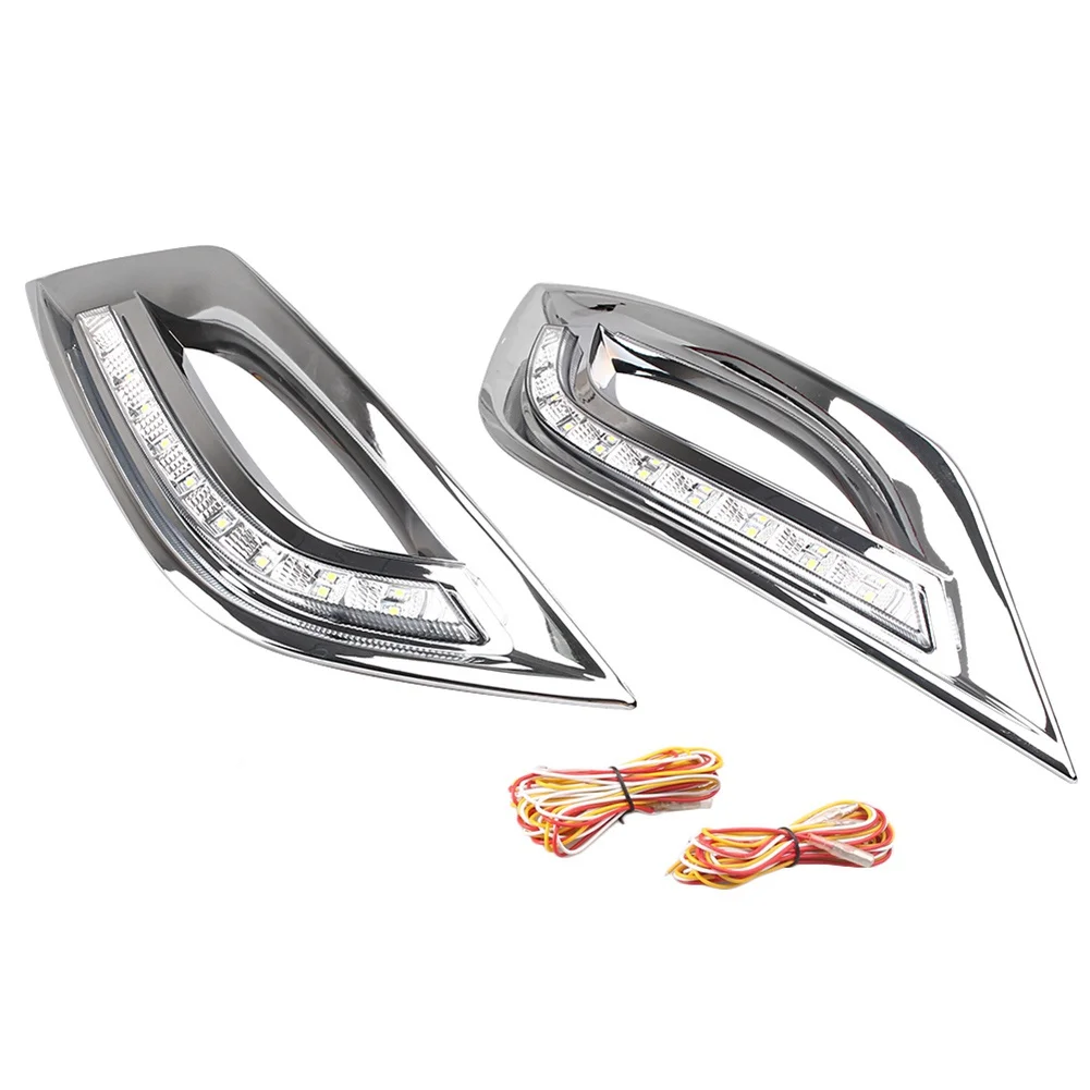 LED Daytime Driving Fog Lights Turn Signals Lamps Kit For Hyundai Sonata / I45 2011-2014 Pair Blinkers White & Amber Lighting
LED Daytime Driving Fog Lights Turn Signals Lamps Kit For Hyundai Sonata / I45 2011-2014 Pair Blinkers White & Amber Lighting