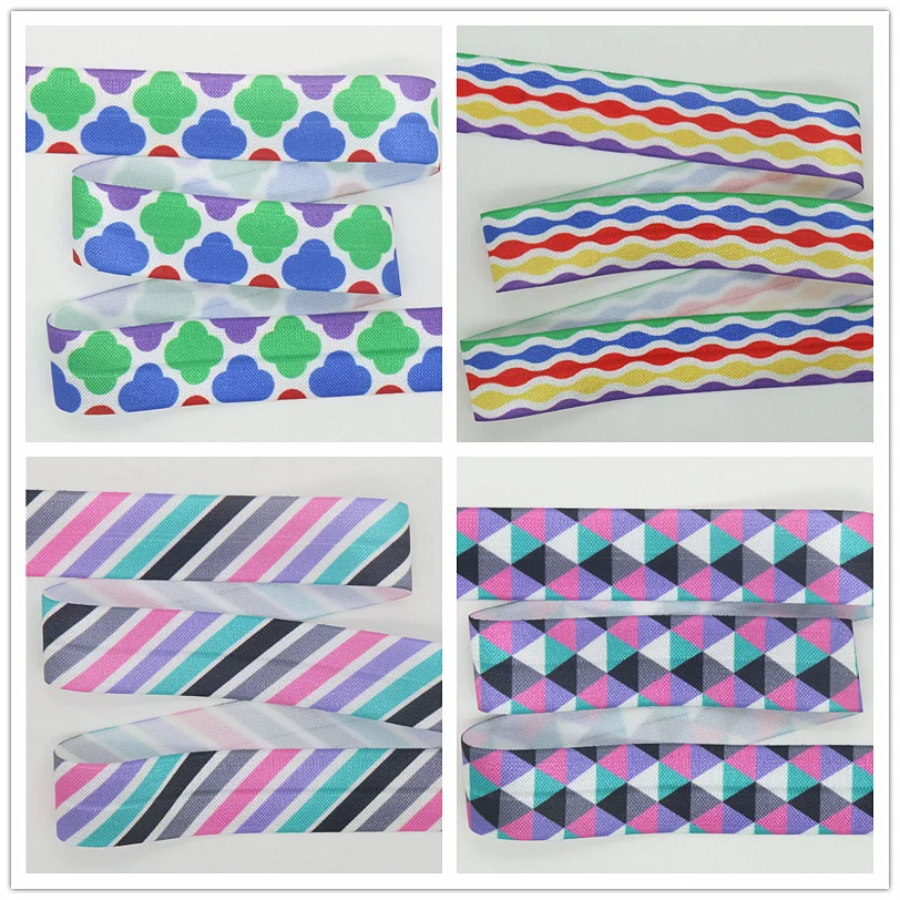DUWES 1'' Free shipping Fold Elastic FOE plaid quatrefoil stripe printed headband headwear diy decoration wholesale 25mm D651
DUWES 1'' Free shipping Fold Elastic FOE plaid quatrefoil stripe printed headband headwear diy decoration wholesale 25mm D651