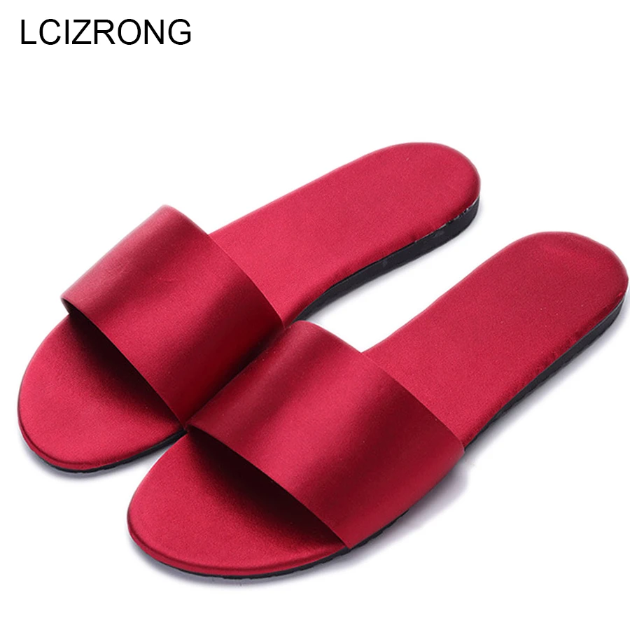 LCIZRONG Women Home Satin Slippers High Quality Silk 7 Colors Floor Shoes For Woman Comfortable Simple Outside Beach Slippers
LCIZRONG Women Home Satin Slippers High Quality Silk 7 Colors Floor Shoes For Woman Comfortable Simple Outside Beach Slippers