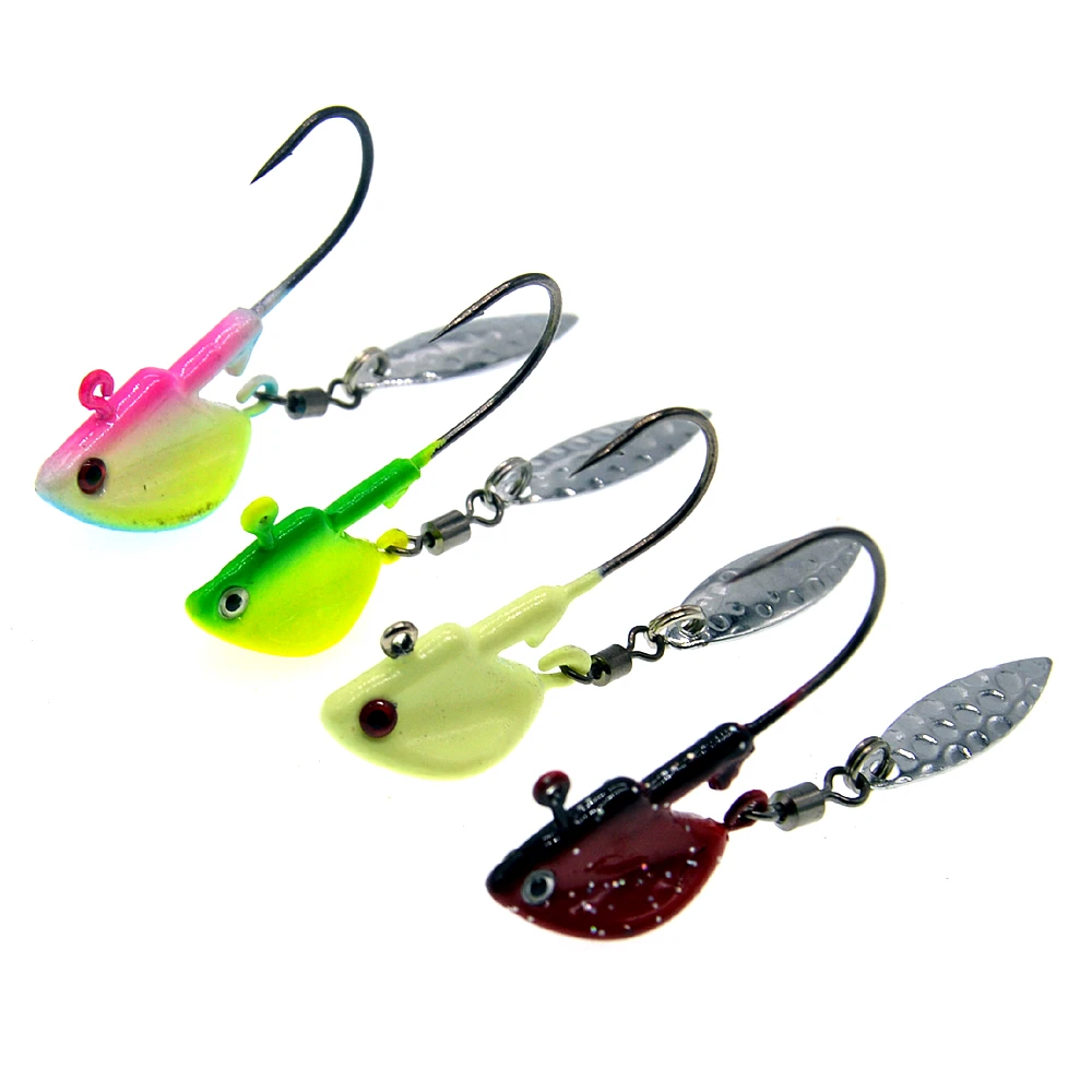 3.5g 7g 10g Spinnerbait Fish Head Spin Jig Head Fishing Jig Head Hooks for Freshwater and Saltwater 2pcs/lot
3.5g 7g 10g Spinnerbait Fish Head Spin Jig Head Fishing Jig Head Hooks for Freshwater and Saltwater 2pcs/lot