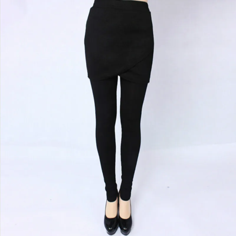Hot ! XL-5XL 2017 Women's winter warm pants casual thicken velvet pencil pants with mini skirt plus size high elastic legging
Hot ! XL-5XL 2017 Women's winter warm pants casual thicken velvet pencil pants with mini skirt plus size high elastic legging