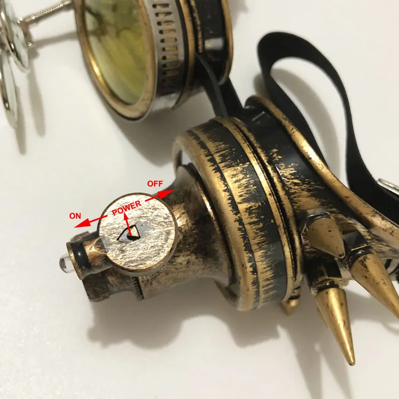New Steampunk Sunglasses Men Cosplay With Light Bulbs And Magnifying Glass Gothic Goggles Women Retro Glasses Halloween Prop
New Steampunk Sunglasses Men Cosplay With Light Bulbs And Magnifying Glass Gothic Goggles Women Retro Glasses Halloween Prop