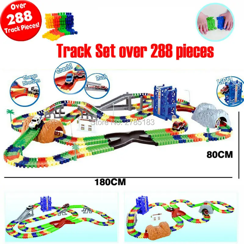 Create a Road Flexile Car Large Track Set over 288PCS Electronics Track Roller Coaster track Electronics Assemble Rail Cars
Create a Road Flexile Car Large Track Set over 288PCS Electronics Track Roller Coaster track Electronics Assemble Rail Cars