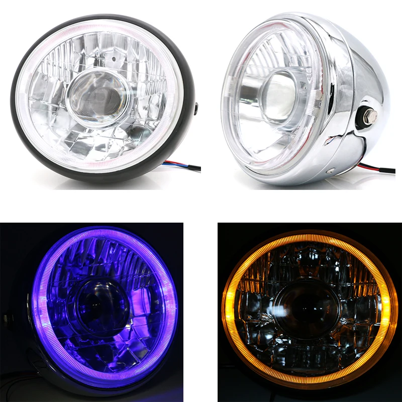 Motorcycle Vintage LED Headlight Moto Fashion Headlamp Scooter Retro Black Head Lamp Spotlight Universal Motor Round Front Light
Motorcycle Vintage LED Headlight Moto Fashion Headlamp Scooter Retro Black Head Lamp Spotlight Universal Motor Round Front Light
