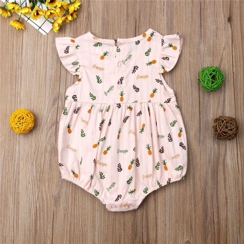 Cute Newborn Baby Girls Pineapple Romper One Pieces Jumpsuit Outfit Infant Toddler Girl Sleeveless Rompers
Cute Newborn Baby Girls Pineapple Romper One Pieces Jumpsuit Outfit Infant Toddler Girl Sleeveless Rompers
